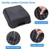 PU Leather Car Armrest Cushion Center Console Cover For Ford F150 2015-2020,F250 F350 F450 2017-2025,Expedition 2018-2025