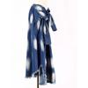 2024 Summer Tie-Dye Fringed Hem Tie-Waist Long Skirt for Women