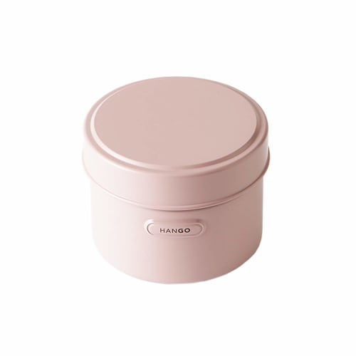 Takenaka HANGO LUNCH Lunch Box, Round, Microwave-Safe, Pink, Top Container 280ml, Bottom Container 320ml, T-96439