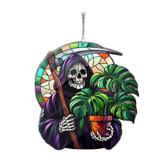 Ghost Sun Catcher Acrylic Bright Color Lampshade Pendant Halloween Party