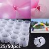 25/50pcs New Wedding Favors Party Supplies Buckle Arch Decor Balloon Clip Ring Backdrop Decoration