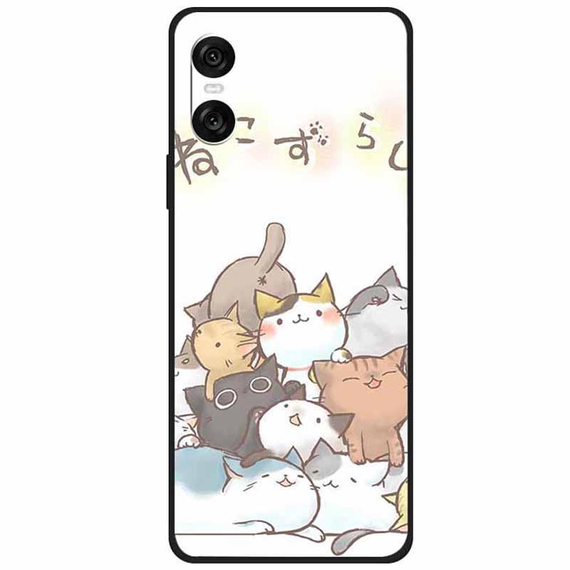 

Чехол для Sony Xperia 10 VI с принтом, мягкий ТПУ чехол для мобильного телефона Stray Cat