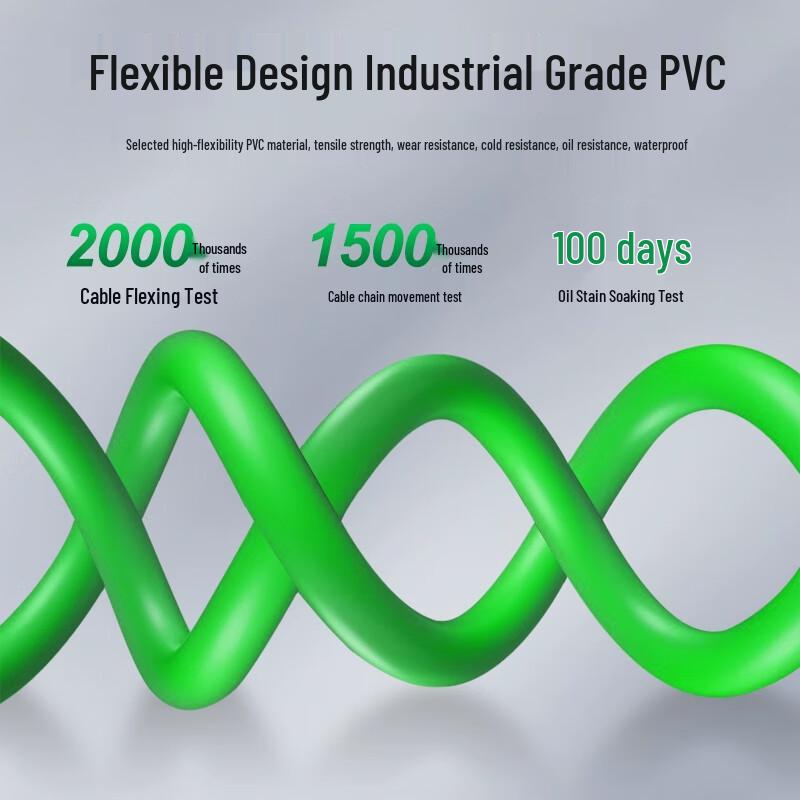 BSQ Industrial Cat6a RJ45 Male-to-Female Ethernet Extension Cable