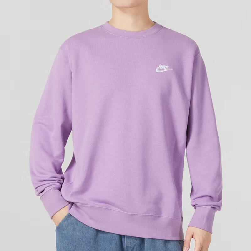 Nike Sweatshirts Men's Purple Crew Neck Moderate Regular BV2667-591