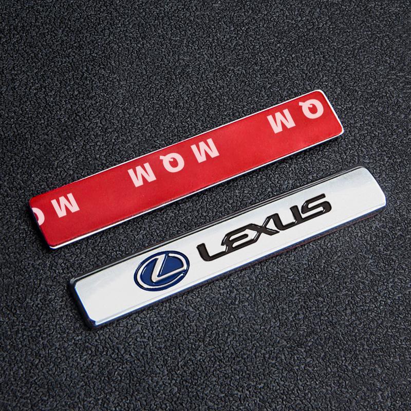 Kovová samolepka s logem vozu na blatník, kufr, dekorativní příslušenství pro Lexus F-SPORT ES RX NX LS UX LM LX GX LC RZ IS CT GS RC HSYR7