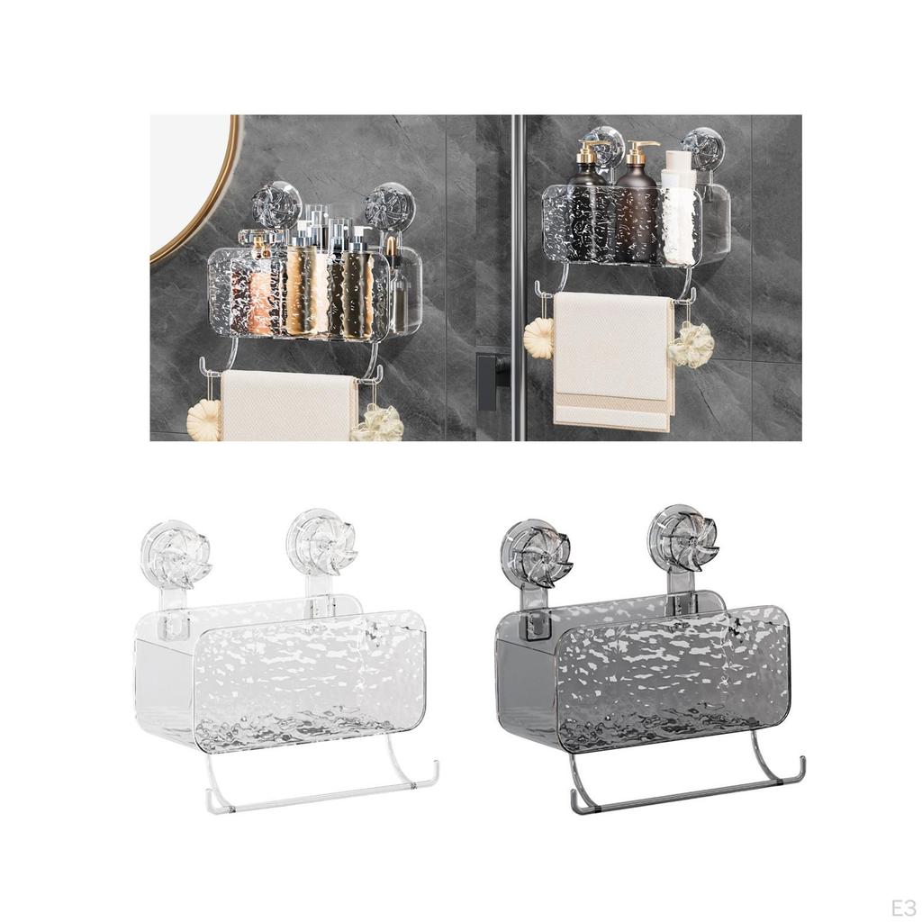 Modern Shower with Powerful Suction Cups for Bathroom Storage