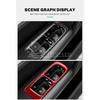 Real Soft Carbon Fiber Sticker For Porsche Cayenne 2003 2004 2005 2006 2007 2008 2009 2010 Window Lifting Button Frame Panel
