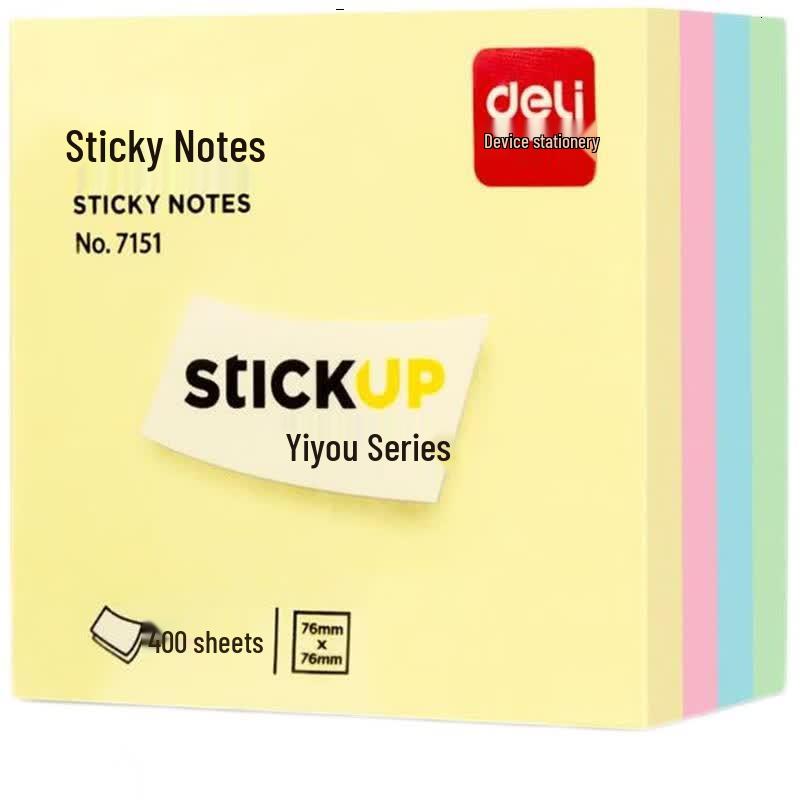 Deli 4-Color Sticky Notes