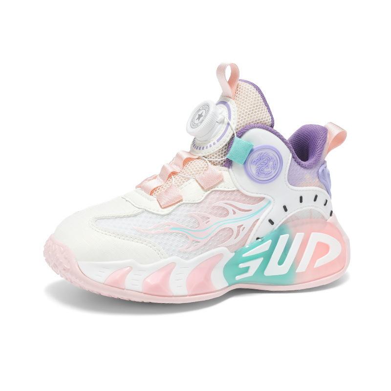 Przewiewne buty sportowe dla dziewcząt z funkcją antypoślizgową Buty do koszykówki