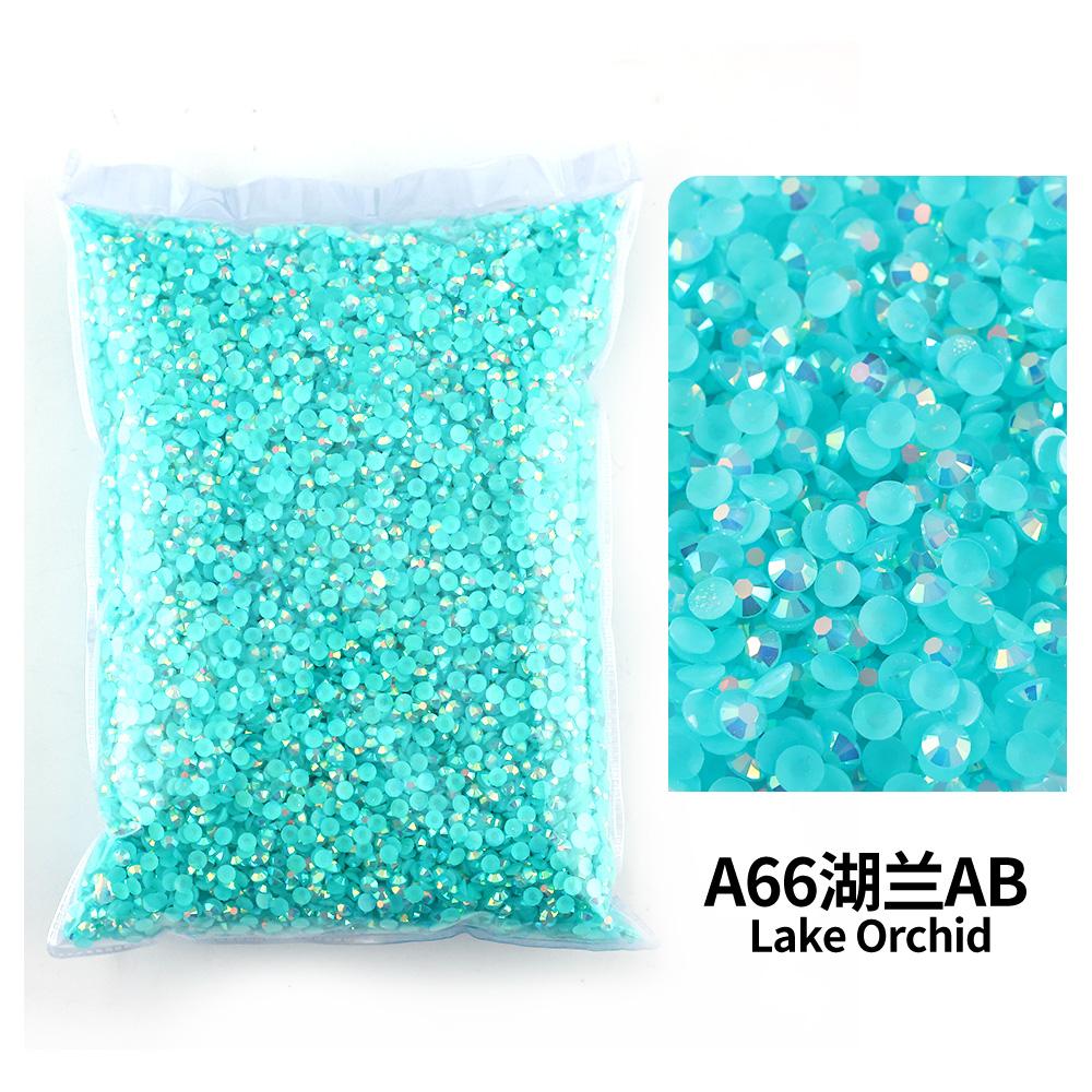 Wholesale Bulk Resin Rhinestone Jelly Color AB transparent AB 2mm,3mm,4mm,5mm,6mm Facets FlatBack Nail Art Garment Decoration