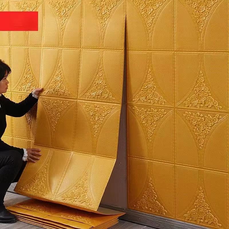 1/5/10M  3D Brick Wall Stickers Wallpaper Decor Foam Waterproof Wall Covering Wallpaper For Kids Living Room DIY Background