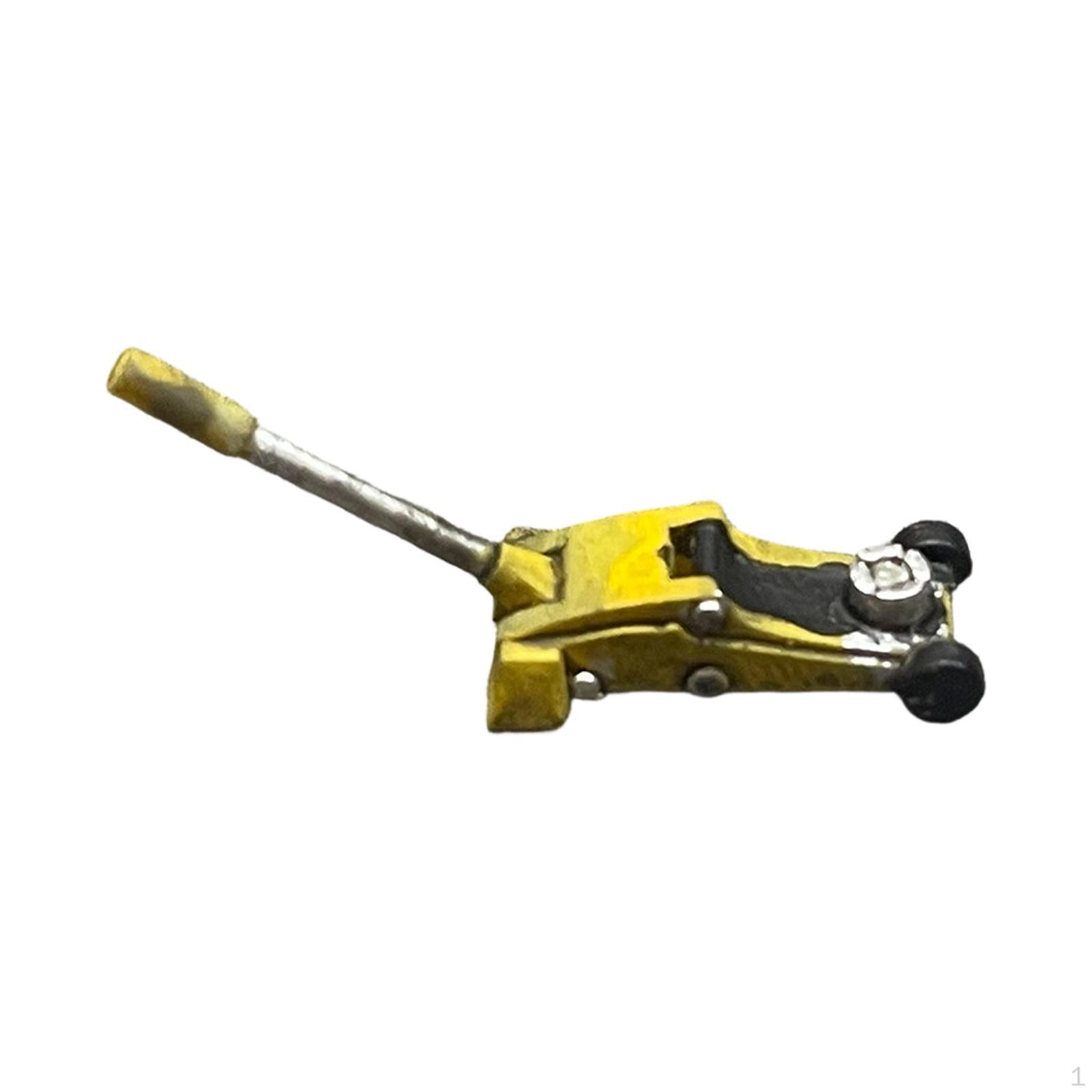 

1/64 Car Jack Model Mini Tiny Realistic Layout Garage Diorama Accessory Display Prop for жовтий