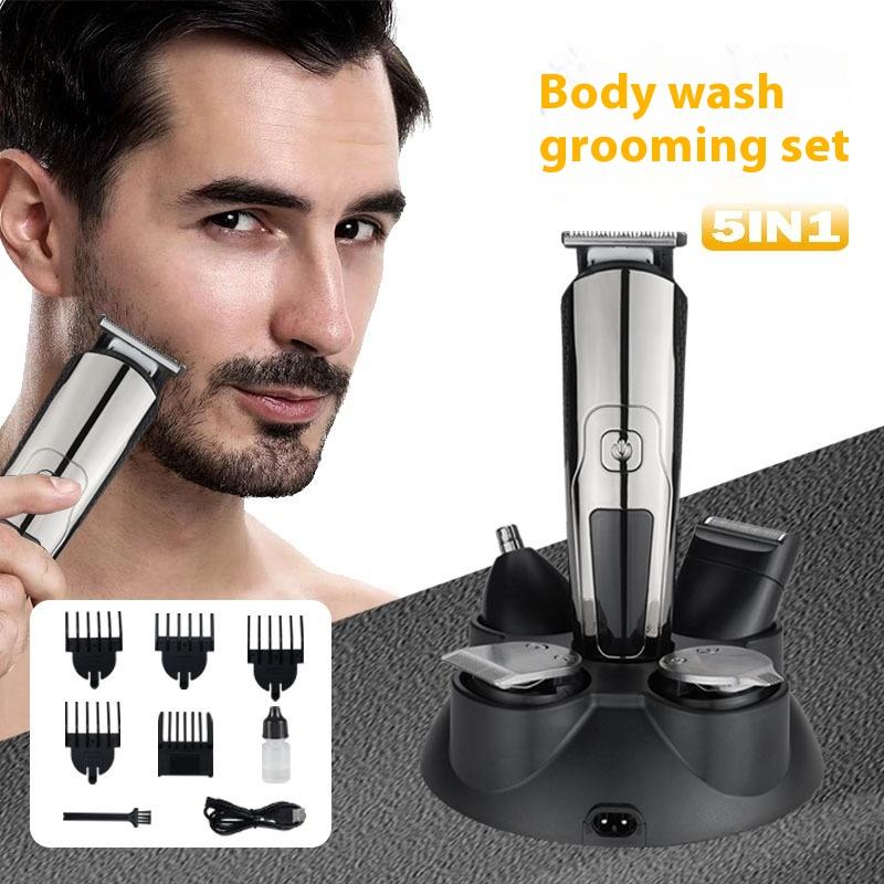 Professional Hair Clipper Beard Trimmer for Men Adjustable Speed LED Digital Hair Clipper Carving Clippers Electric Razor