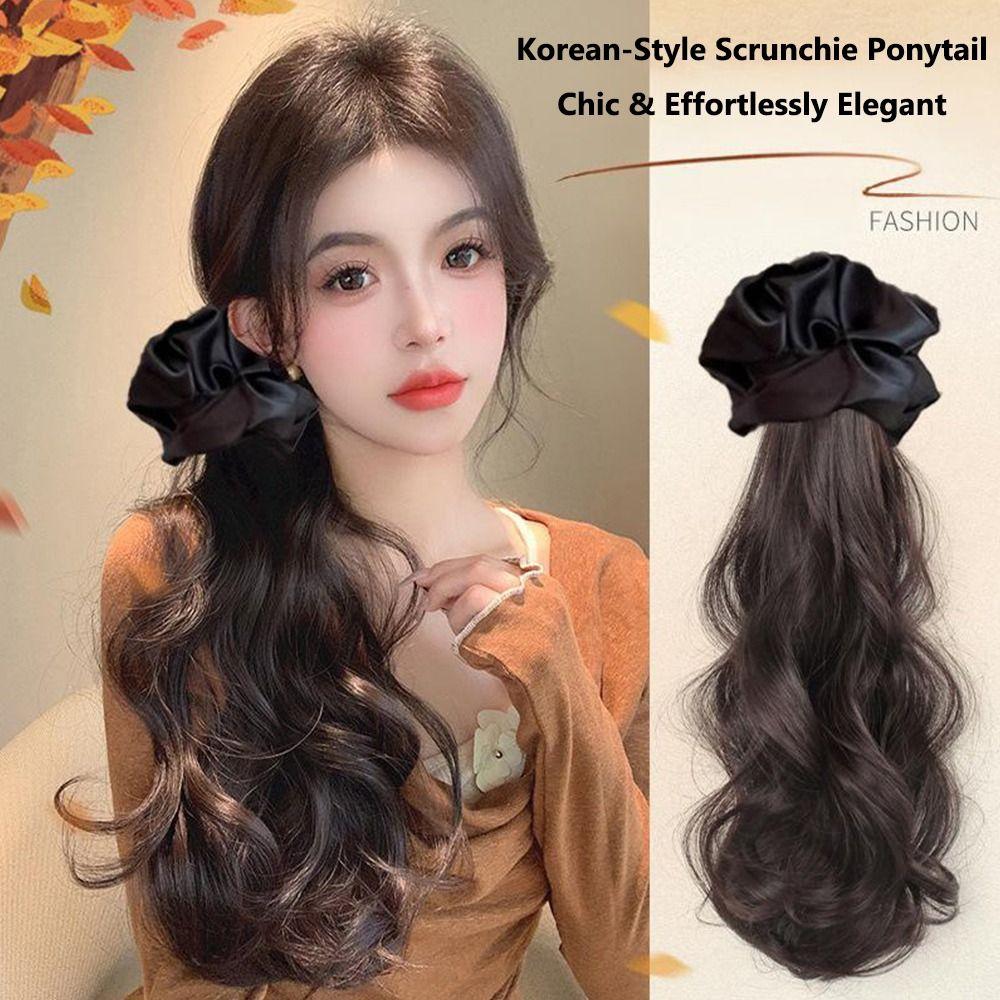 Lazy Layered Braided Wig Hair Claw Clip Korean Style Elastic Hair Tie  for Women