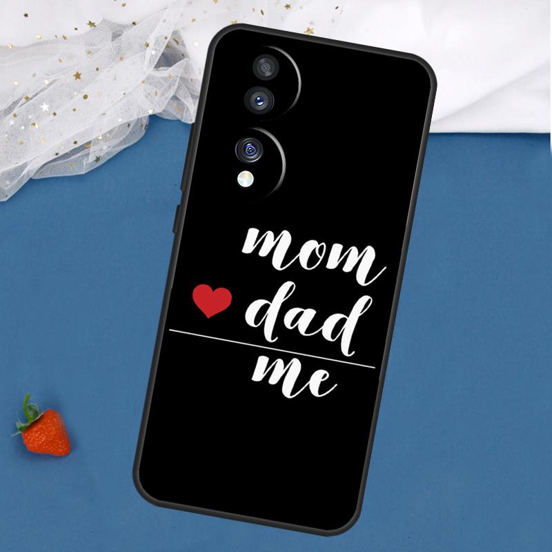 

Mom Baby Foot Love Heart Family Case For Honor Magic 5 6 8 Pro 7 Lite 200 400 50 70 90 X8c X8b X9a X9b X9c X9d Win RT Cover Honor 70