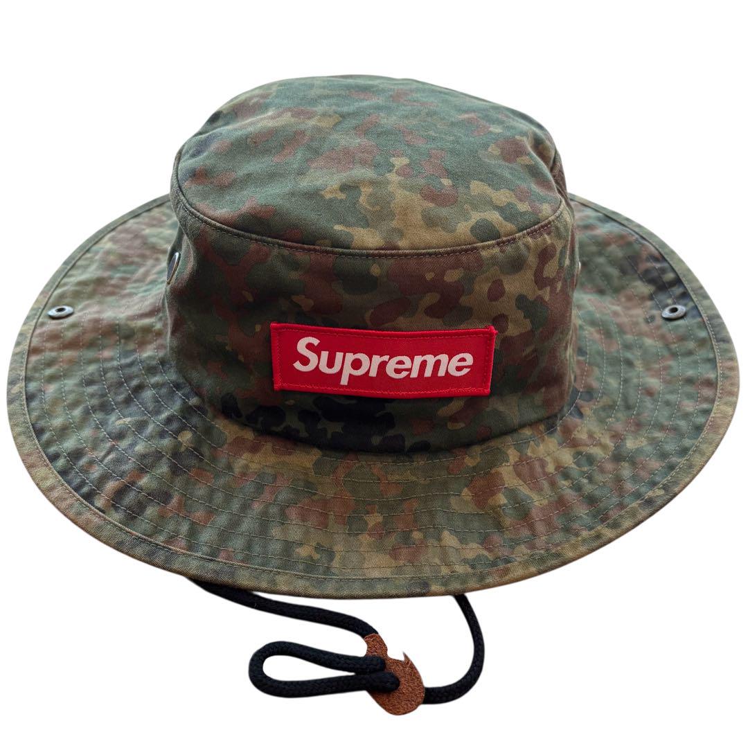 

[USED] Extremely popular and rare Supreme Military Boonie Hat in camo