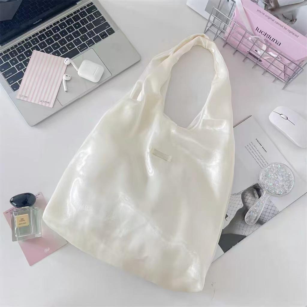 Vest bag shoulder bag large capacity handbag lazy wind underarm tote bag