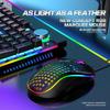 Ergonomic Wired/Wireless Gaming Mouse with RGB Lighting and Hollow Design
