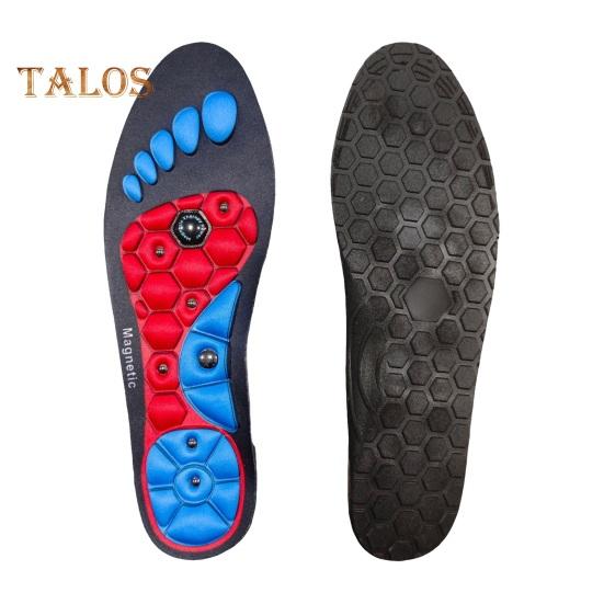 

1 пара акупрессурных стелек для мужчин и женщин, ортопедические гелевые комфортные магнитные вставки для обуви с магнитами для стоп, эффективная магнитная технология, свод стопы L