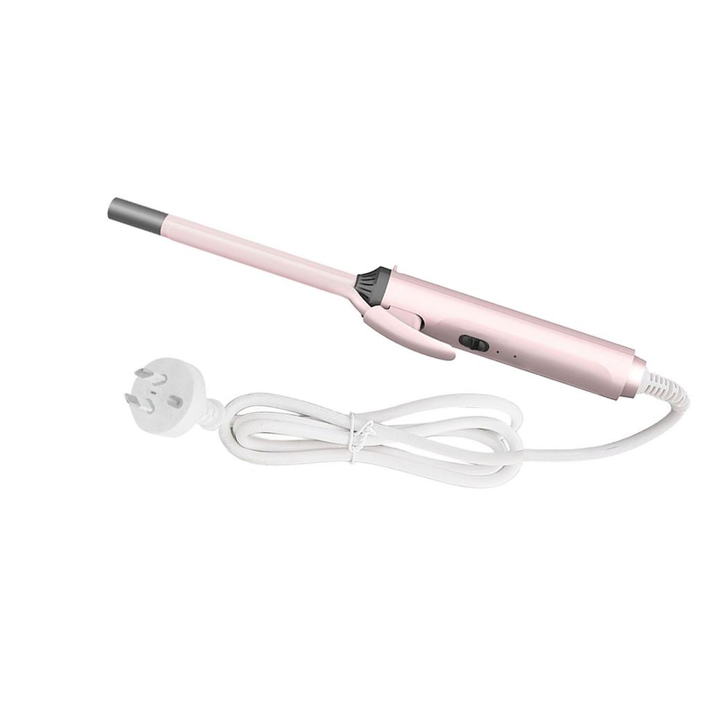 9mm Ceramic Tiny Curling Wand Quick Heats Up Skinny Hair Curling Iron Wand with 2 Heat Settings Auto Shut Off for Short Hair