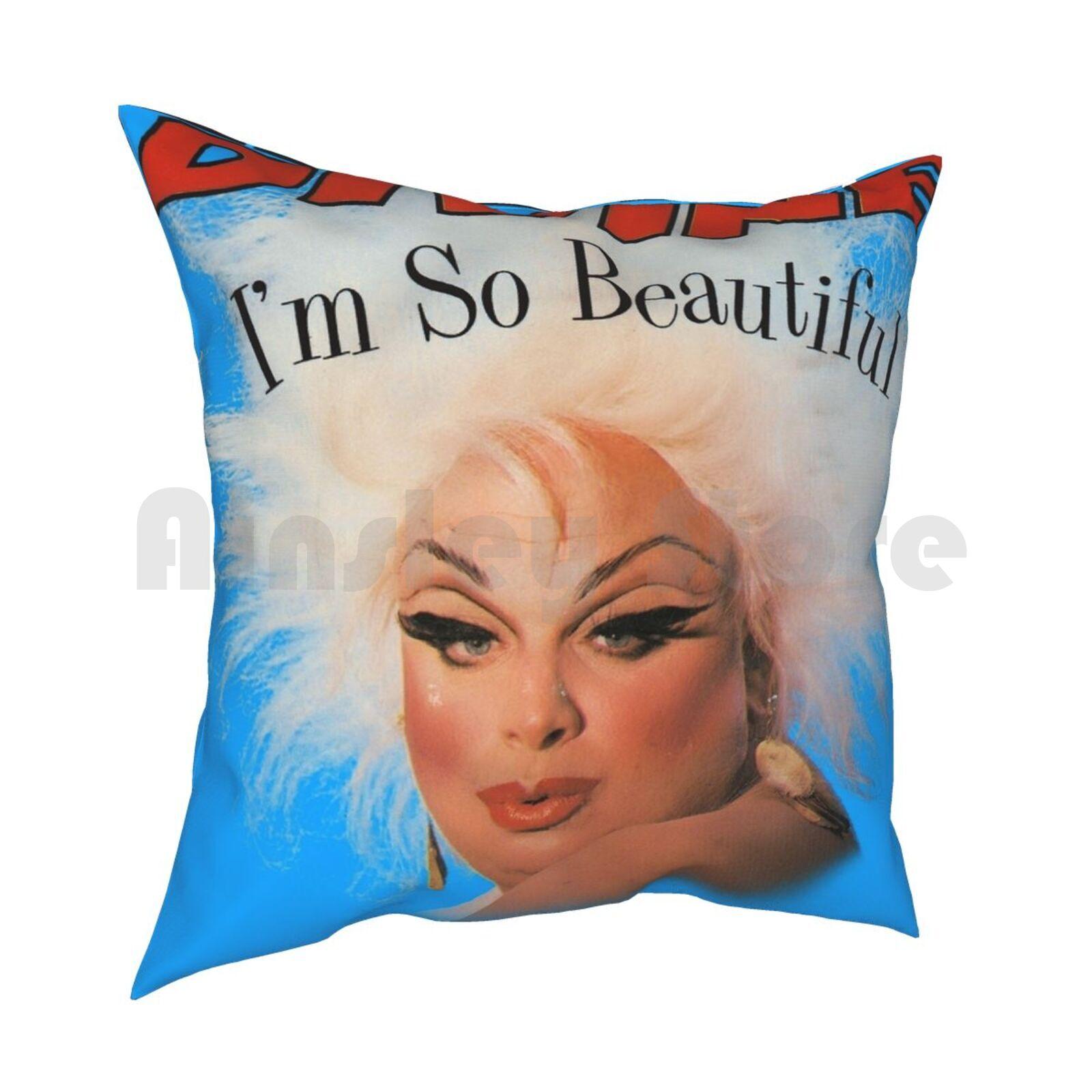 Divine Im So Beautiful John Waters Pillow Case Printed Home Soft DIY Pillow Cover Divine John Waters Divine Waters Im So 30x30cm 12x12in