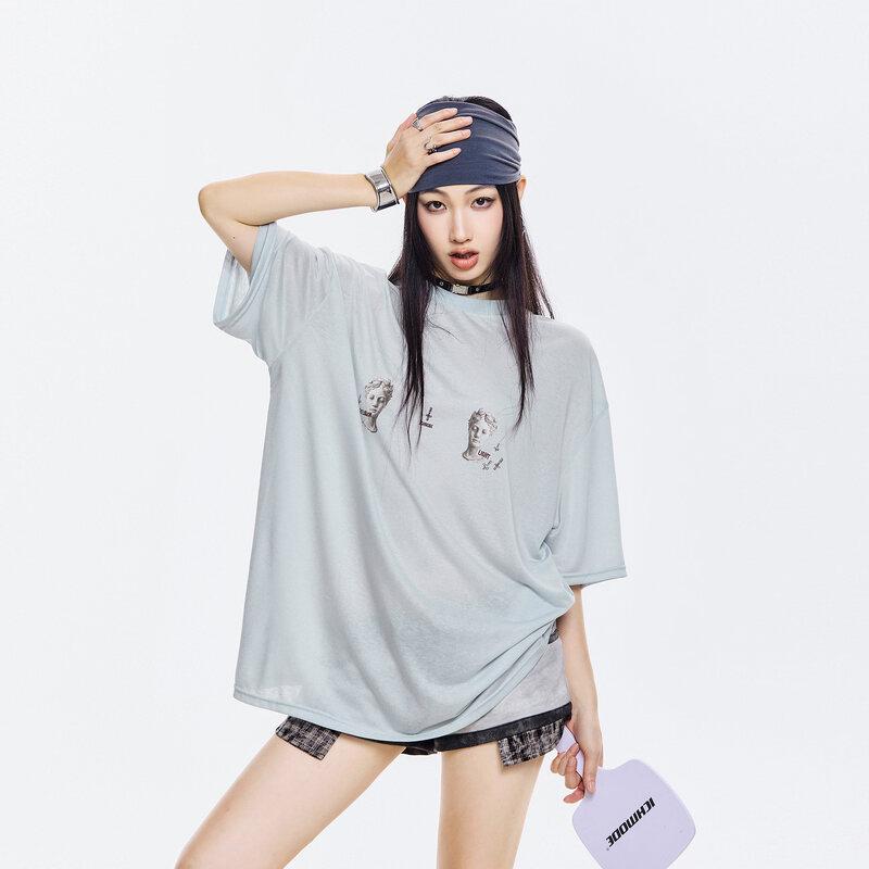 ICH MODE Women s Cooling Sun Protection Short Sleeve T-Shirt M