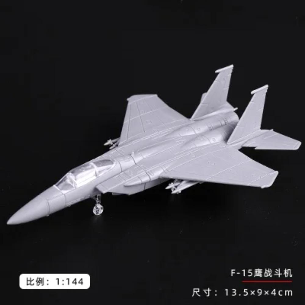 4D 27Stile 1:144 Jäger Bausatz Modell Kunststoff Klebstofffrei Flugzeug Bewaffneter Hubschrauber Aufklärungsflugzeug Bomber Modell Spielzeug