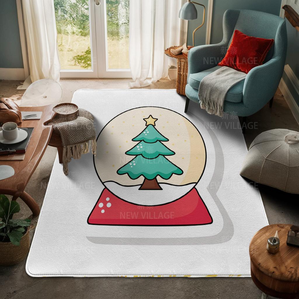 House entrance carpet Home door mat Living Room Bath Foot bathroom non-slip water absorption rugs bath Merry Christmas winter
