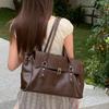 Retro Hand-held Single-shoulder Crossbody Bag with Large Capacity for Commuting