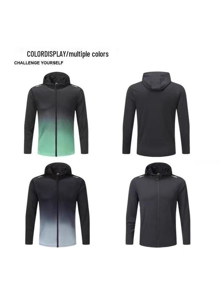 Men's Quick-Dry Hooded Windbreaker: Autumn/Winter Sports Jacket for Running & Training