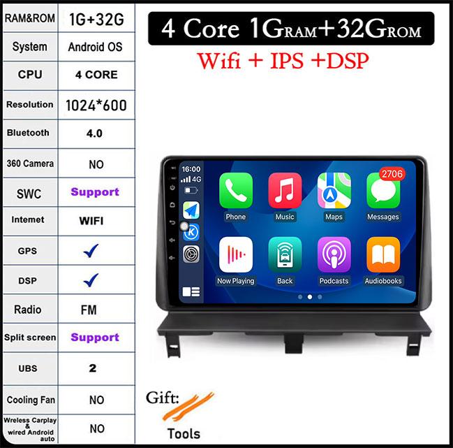 

Автомобильное радио для Peugeot Partner 1 2002-2008 PartnerOrigin 1 2008-2011 GPs стерео Android AutoMultimedia Player Wifi BT