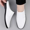 Summer Closed Toe Sandals Mules Men Half Shoes For Man Leather Mens Semi-Drag Casual Shoes Backless Loafers Slippers Male Slides