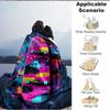 1Pc Colorful Skateboard Art Blanket Soft And Comfortable Casual Warm Camping Travel Christmas Halloween Xmas Gift M928488