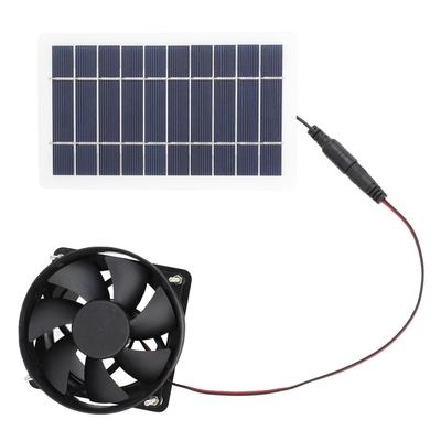 Solarmodul Stromventilator Solarmodulbetriebenes Ventilator-Kit Tragbar Einfache Installation Umweltfreundlich Effizient für Außenbereich für Tierhäuser