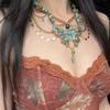 2024 Retro Beaded Butterfly Necklace & Waist Chain - Two-Way Sweet Cool Choker