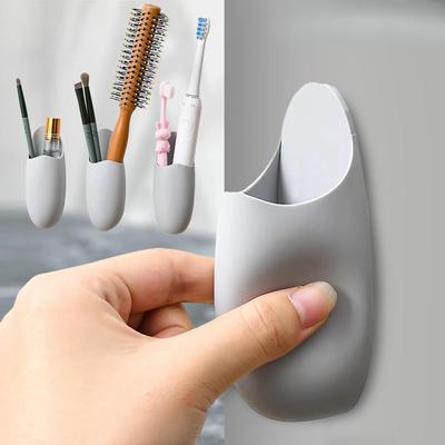 Silikon Aufbewahrungsröhre Wandmontierte Aufbewahrungsröhre Elektrischer Zahnbürstenhalter Eierquirl Aufbewahrungsgestell Multifunktionale Aufbewahrungsröhre