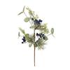 New berry pine candle holder wreath pine cone snowflake Christmas candle rattan home decoration
