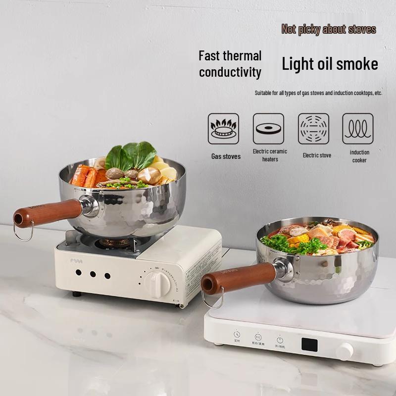 

Berluns 18cm Penguin 3-Ply Steel Yukihira Pan with Steamer