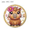 Capybara Theme Birthday Party Tableware: Disposable Plates, Napkins, & Tablecloth