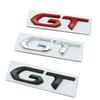 3D Metal Logo GT Emblem Letters Car Rear Trunk Badge For Car 208 2008 205 508 5008 207 408 308 3008 GT Sticker Accessories