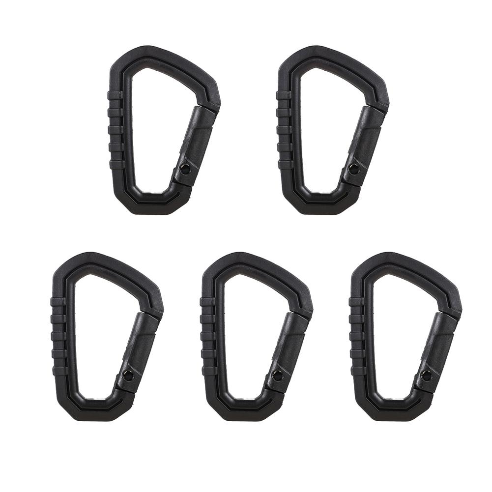 5 Stück Hike Hang Karabiner Molle Leichte Schnalle Schlüsselanhänger Haken Rucksack Outdoor Bergsteigen Camping Taktischer D-Ring Schnalle