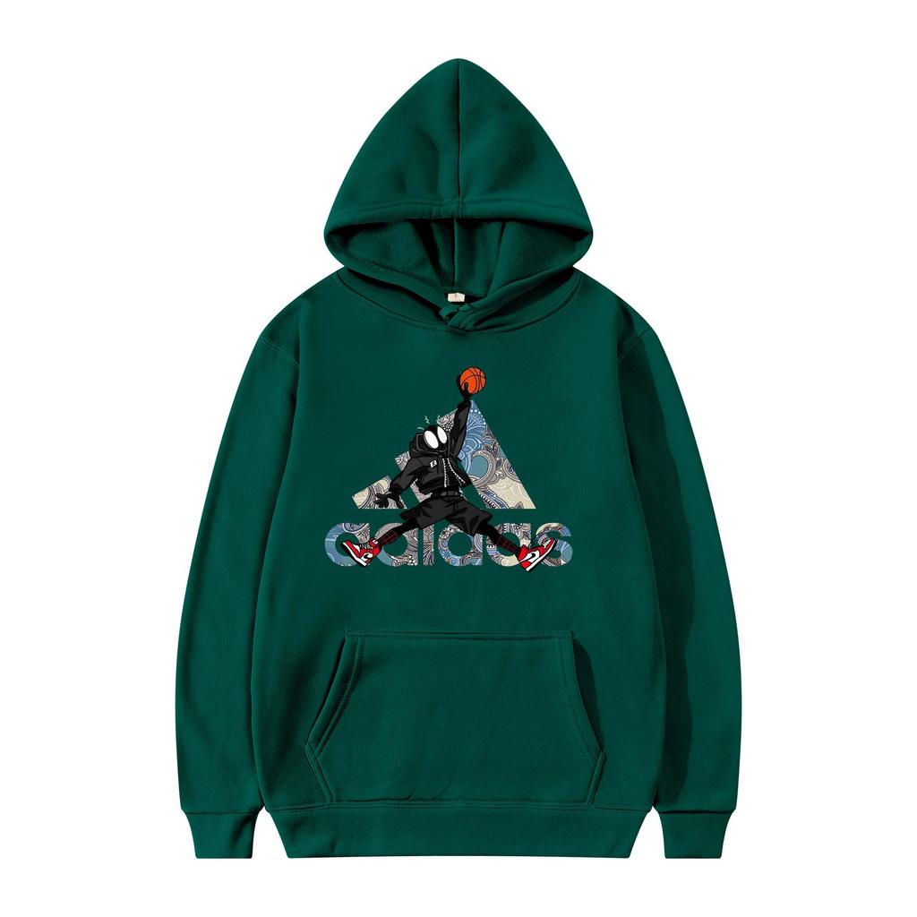 Unisex Spring/Autumn AD Logo Hooded Sweatshirt Fashion Sport Casual Top