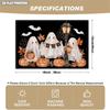 4pcs/6pcs Washable Placemats Suitable for Halloween Table Decor, Bat, Jack-O-Lantern & Maple Leaf Patterns, Hand Washable Table Mats for Indoor/Outdoo