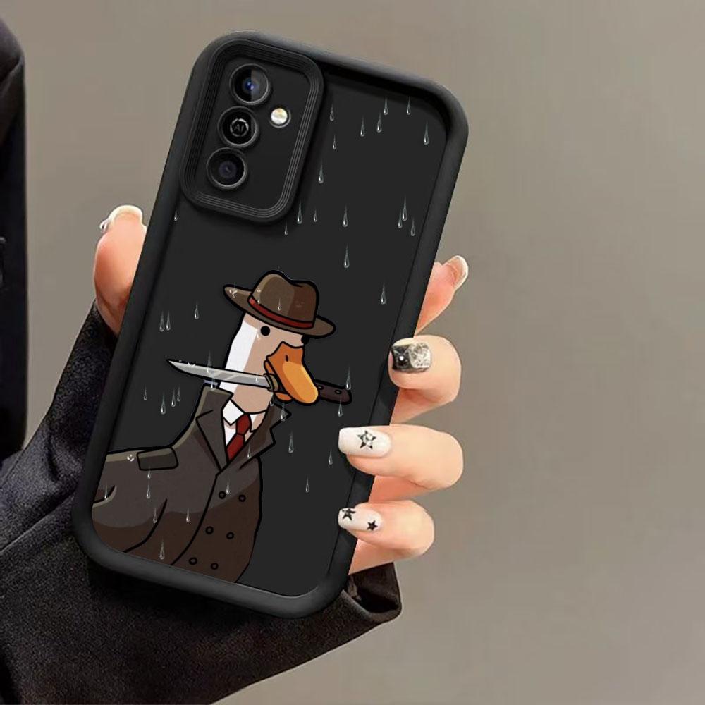 Cute Funny Duck Phone Case For Infinix SMART SPARK 9 10 20C 30C 40C CAMON 20 30 40 POP 8 POVA 6 7 ITEL A70 A80 A90 Cover Case