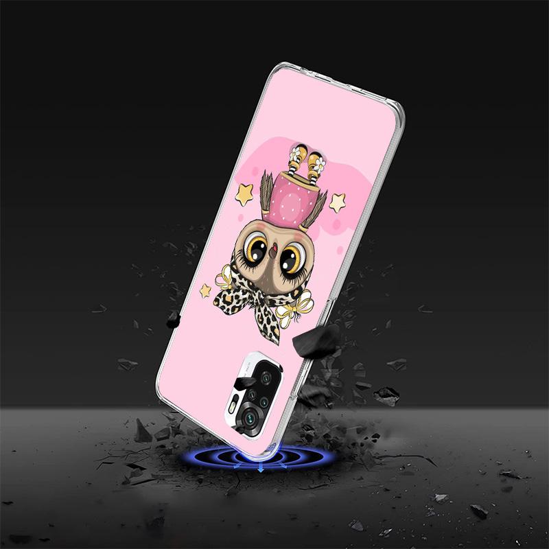 Cute Owl Hearts Lover Phone Case For Xiaomi Redmi Note 15 14 13 12S 12 11 Pro Plus 14S 11S 11E 10 10S 11T 5G Personalized Cover
