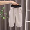 Baby Toddler Boys Cute Dinosaur Pattern Sweatpants Loose Fit Elastic Waist Jogging Trousers With Pockets For Daily Wear
