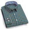 New In Shirt Plus Size 7XL Long-sleeve Shirts for Men 100%cotton Oxford Slim Fit Formal Plain Shirt Fashion Korean Plaid Clothes