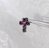 Retro Sparkle Titanium Steel Ear Studs - Dark Style Cool Earrings