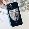Horror Movie V For V-vendettaS For IPhone 17 16 16e 15 14 13 12 11 Pro Max Mini Plus Phone Case