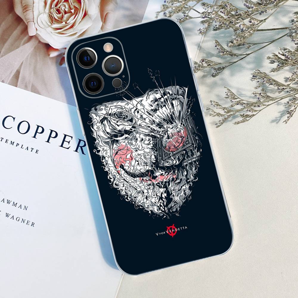 Horror Movie V For V-vendettaS For IPhone 17 16 16e 15 14 13 12 11 Pro Max Mini Plus Phone Case